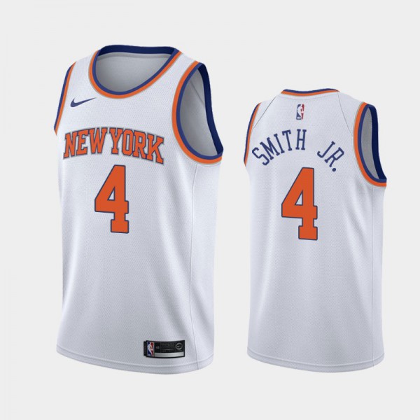 Dennis Smith Jr. New York Knicks #4 Men's Association Men 2020-21 Jersey - White
